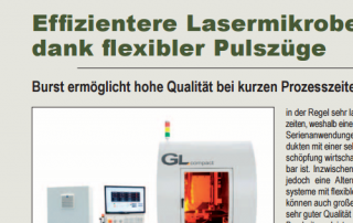 More efficient laser micro machining