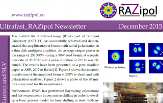 Ultrafast Laser RAZipol Newsletter